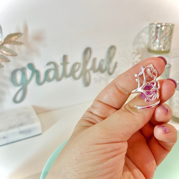 💙💎🌲SILVER PLATED TREE BRANCH RING!🌲💎💙$ FIRM! - Picture 2 of 3